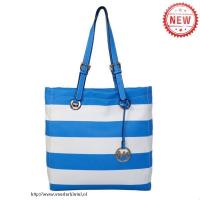 michael kors striped reizen medium blauw wit bakken Store Enschede 4yu9b946